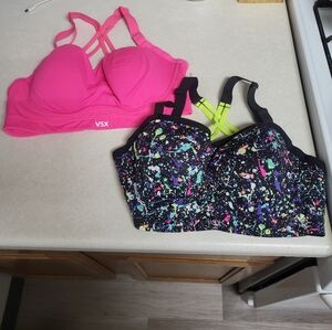 2 piece Victoria Secret VSX Bras 32DD